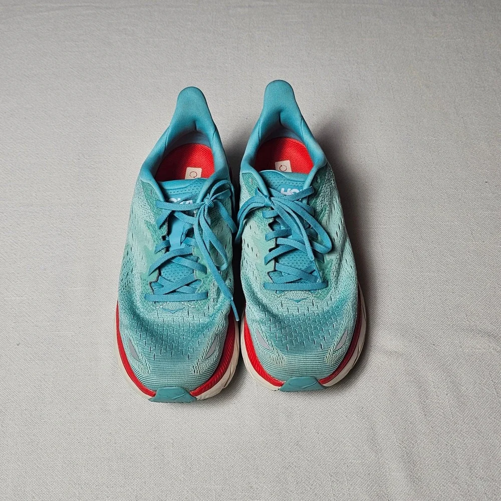 Hoka Clifton 8 Aquarelle Egglit Blue Running Shoes Womens 10 B 1119394 AEBL